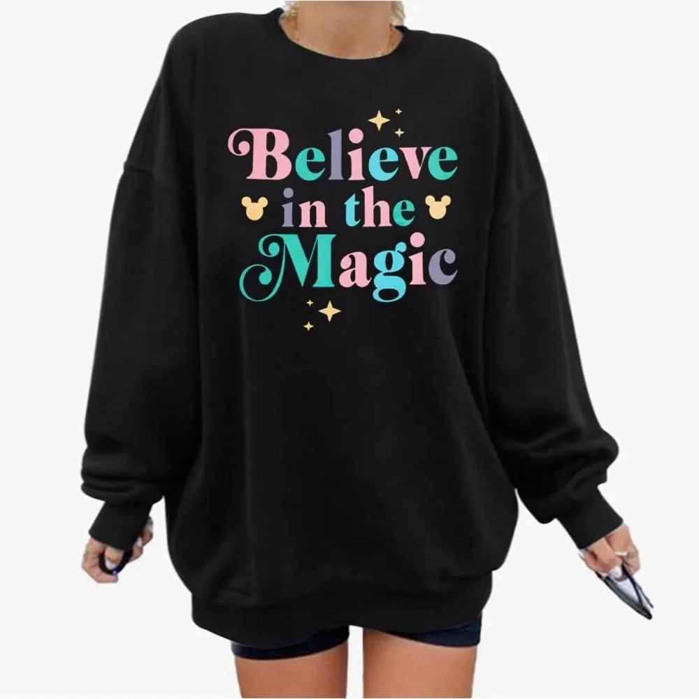 NWOT Disney-Inspired 'Believe in the Magic' Sweatshirt - Picture 1 of 10